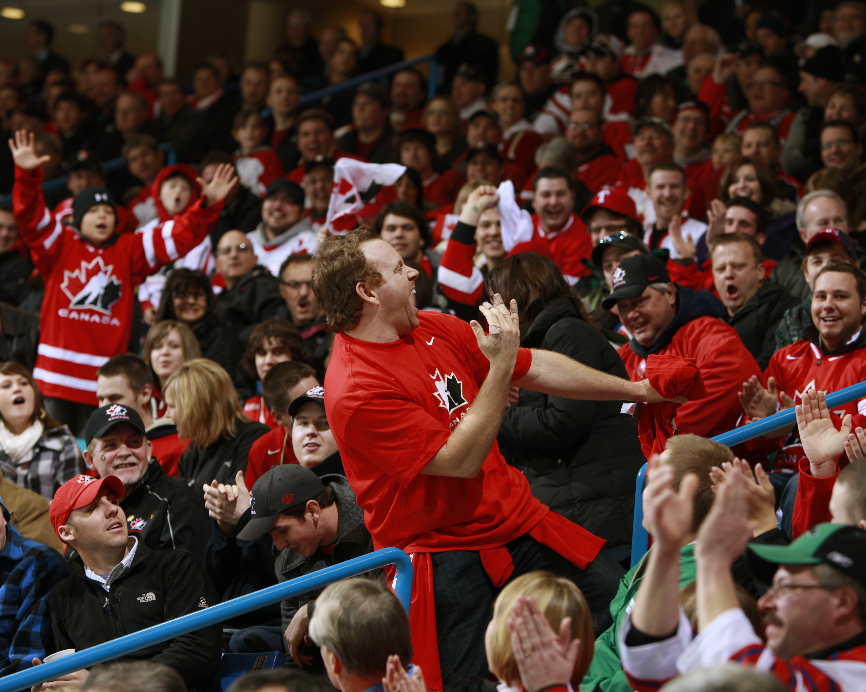 Cameron Hughes igniting the crowd at the Olympics